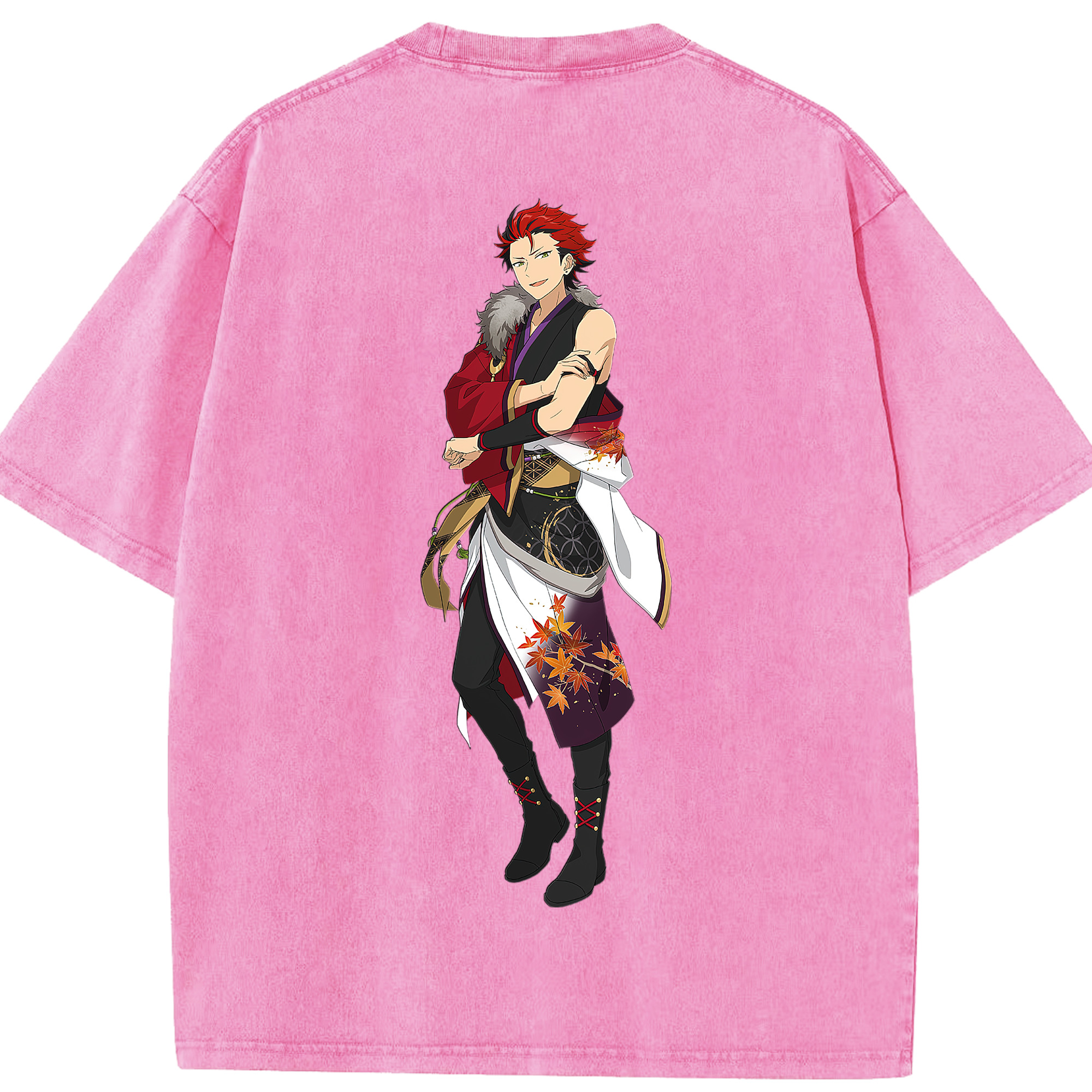 （画像用） あんさんぶるスターズ! Ensemble Stars 綿100% ヴィンテージ風 半袖Tシャツ（背面プリント）